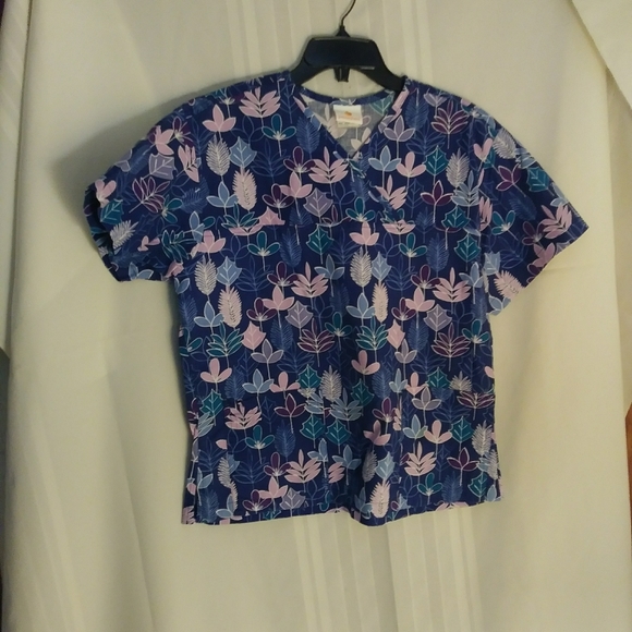 Peaches Scrub Shirt